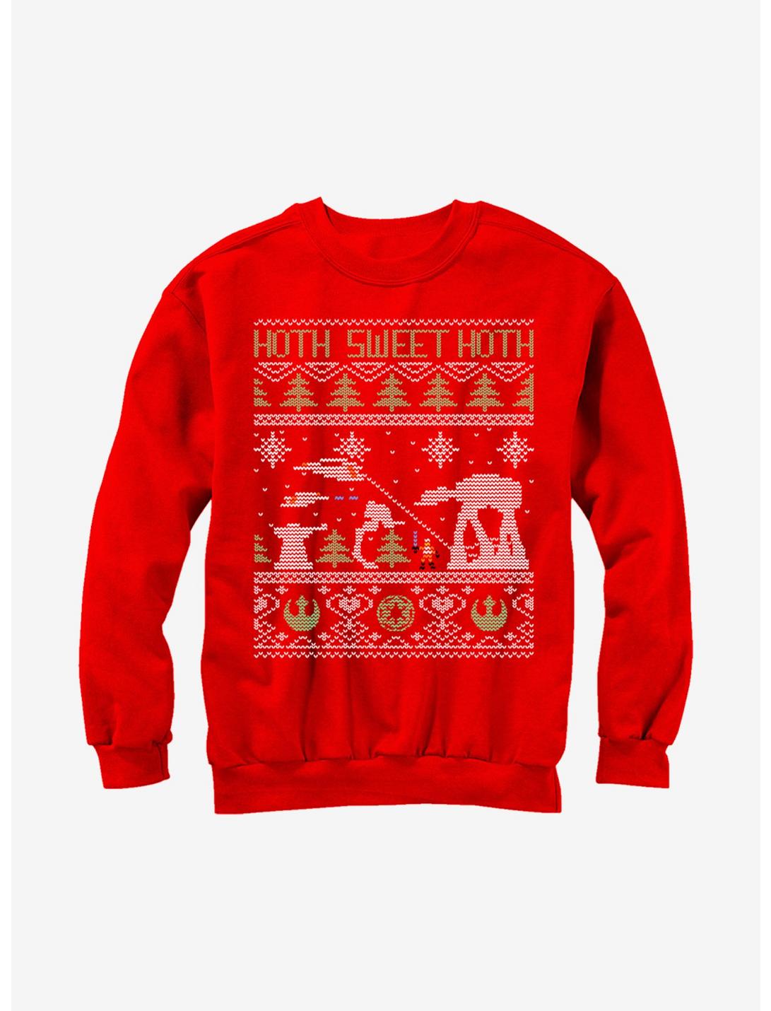Star Wars Hoth Sweet Hoth Ugly Christmas Sweater Sweatshirt, RED, hi-res