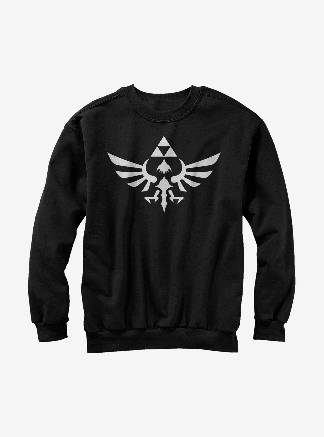 Nintendo Legend of Zelda Triforce Sweatshirt, BLACK, hi-res