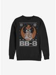 Star Wars Ugly Christmas BB-8 Snow Sweatshirt, BLACK, hi-res