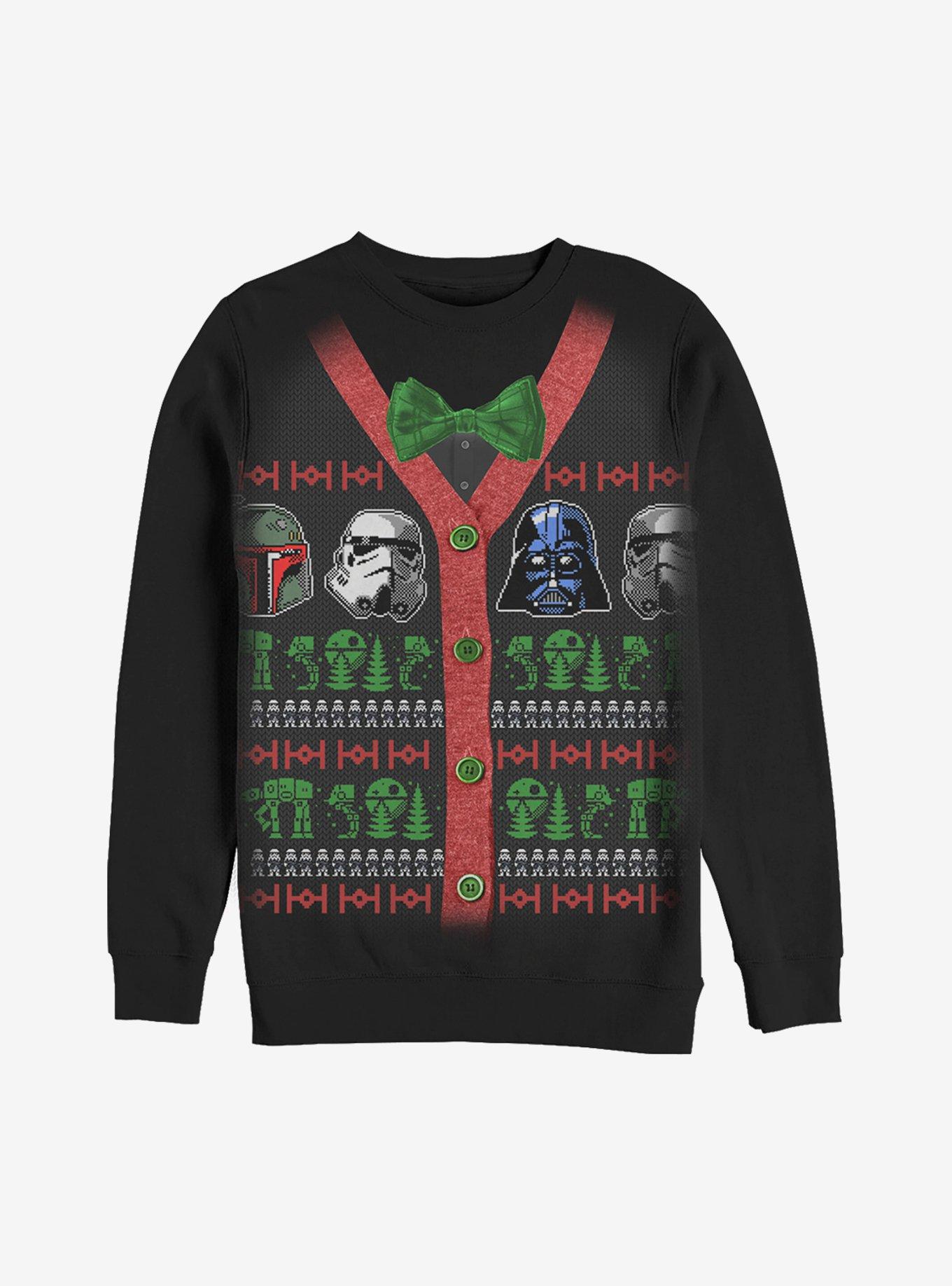 Star Wars Villain Helmet Ugly Christmas Sweater Sweatshirt, , hi-res