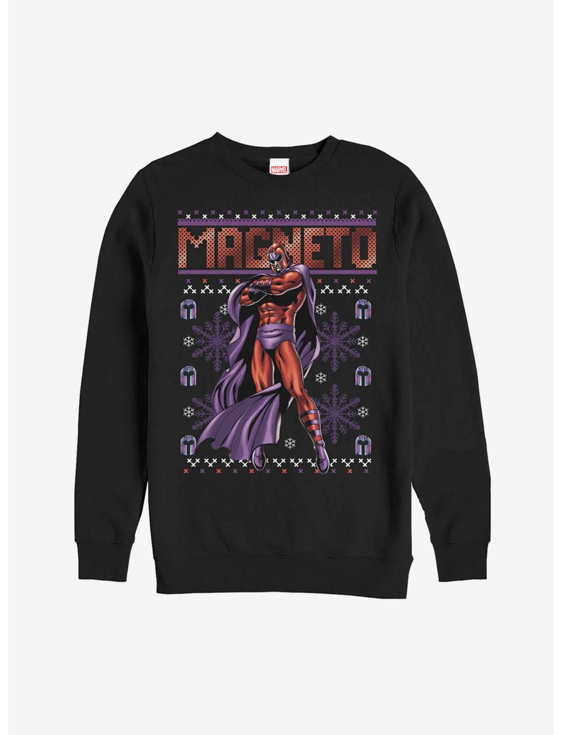 Marvel X-Men Magneto Ugly Christmas Sweater Sweatshirt, BLACK, hi-res