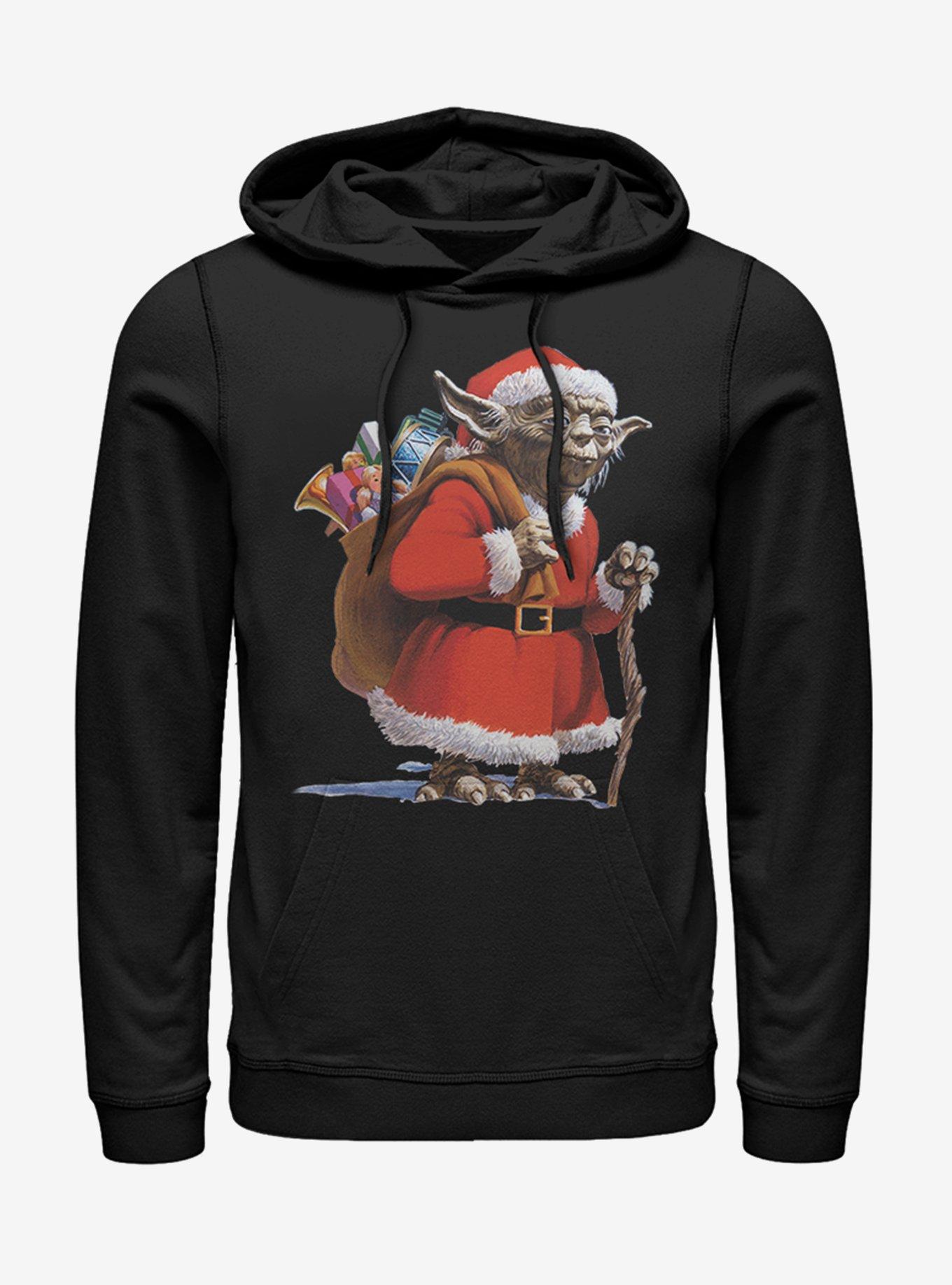 Star Wars Christmas Santa Yoda Hoodie, BLACK, hi-res