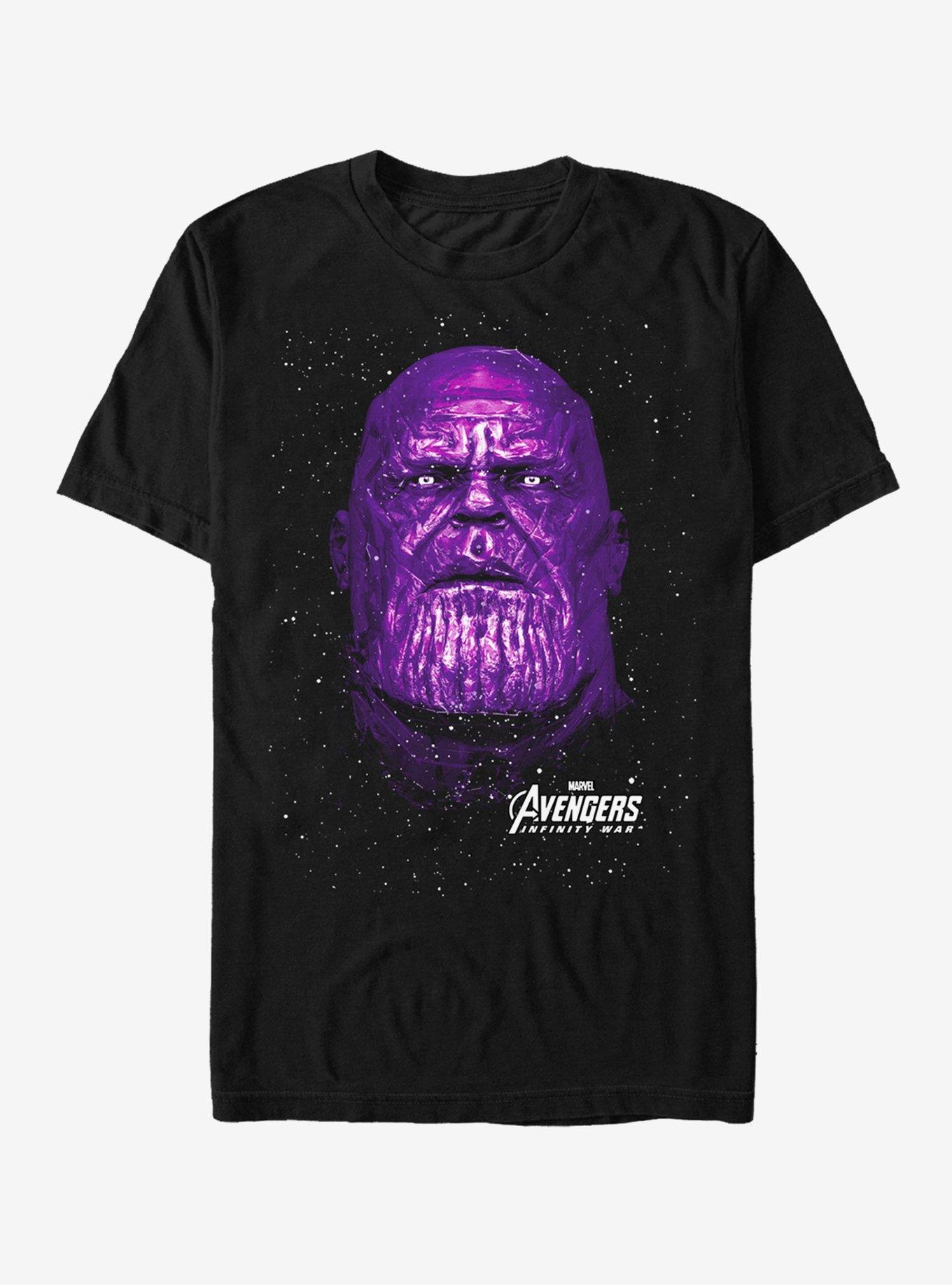 Marvel Avengers: Infinity War Thanos Portrait T-Shirt, BLACK, hi-res