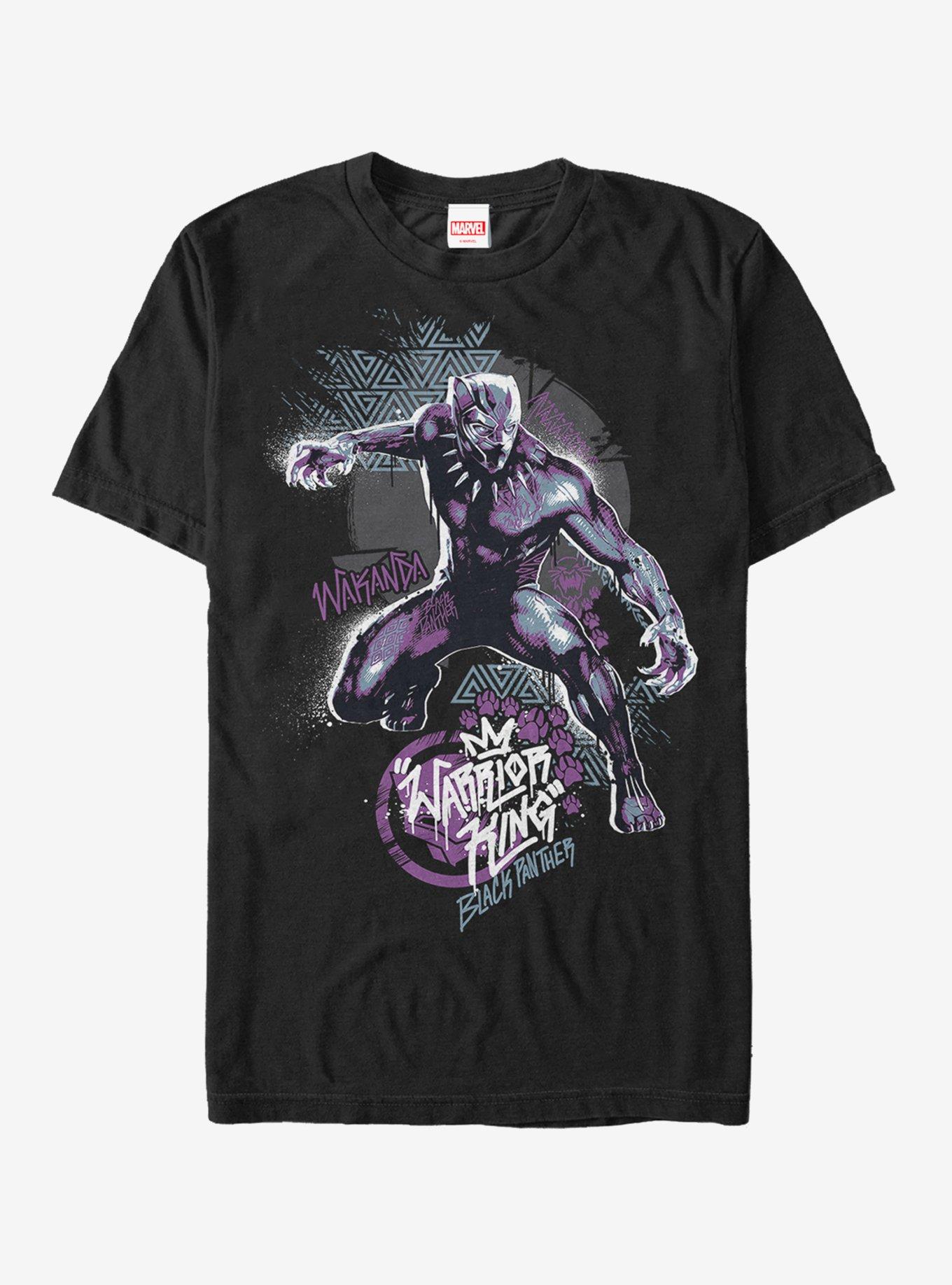 Marvel Black Panther 2018 Paw Prints T-Shirt, BLACK, hi-res
