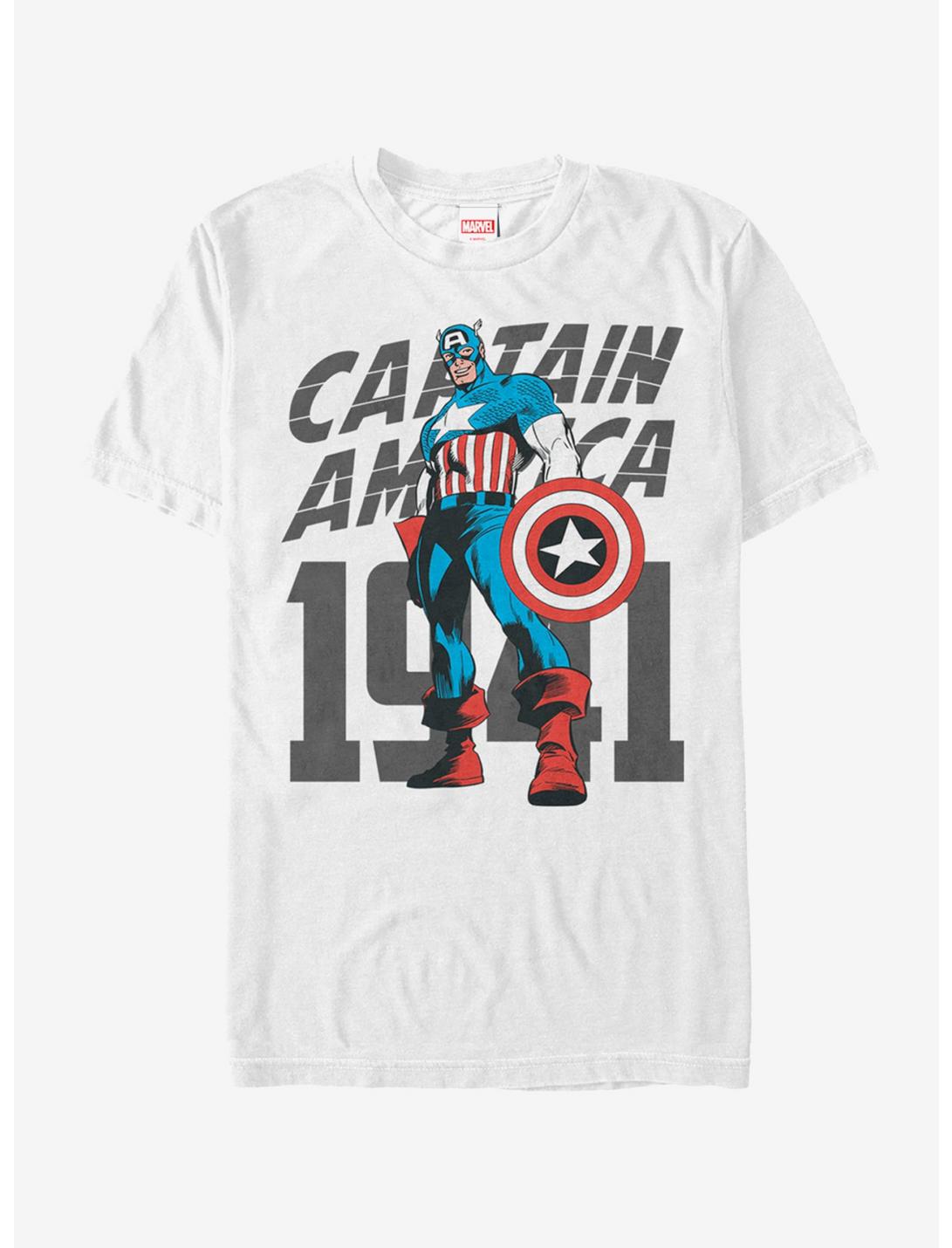 Marvel Captain America History T-Shirt, WHITE, hi-res