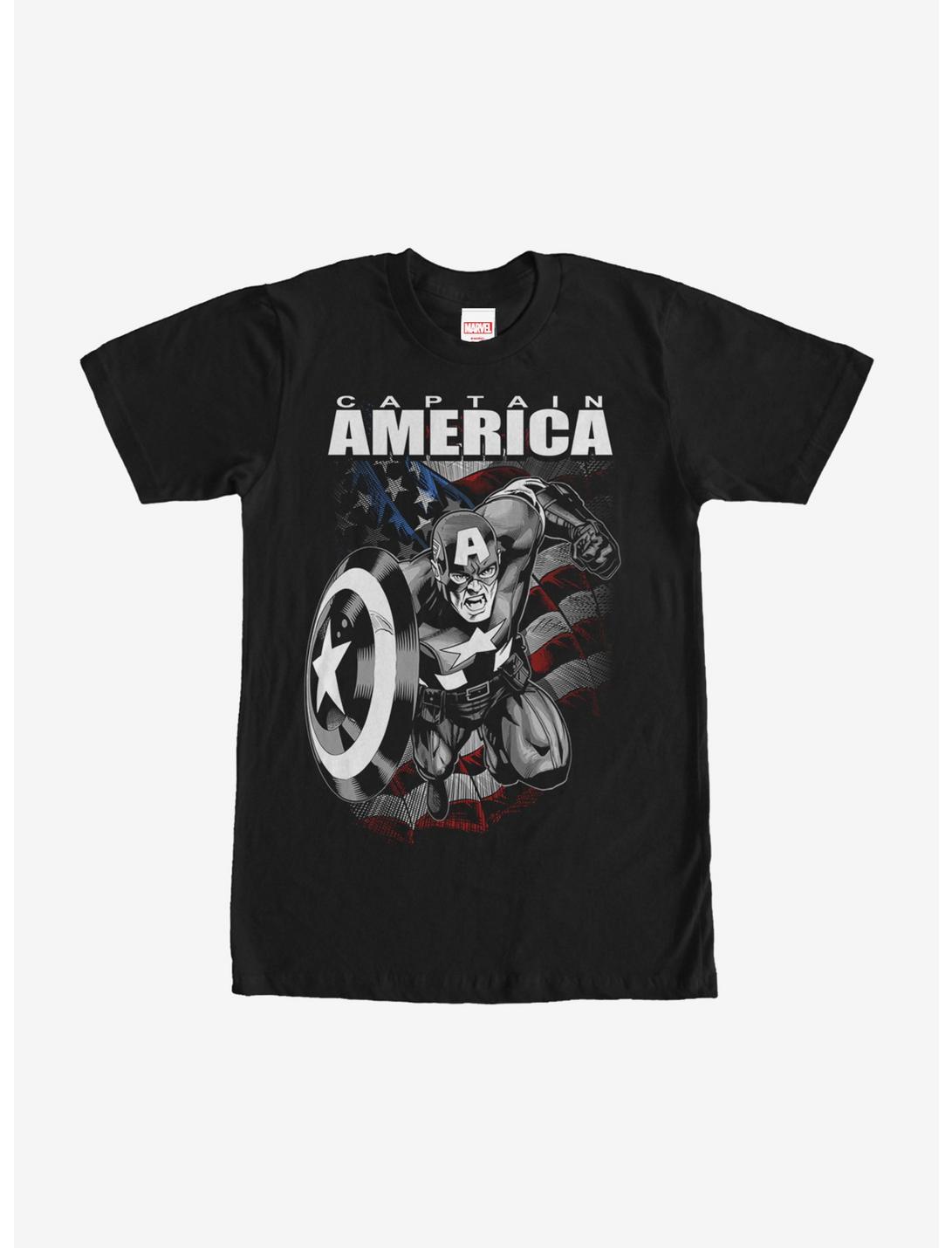 Marvel Captain America Patriot T-Shirt, BLACK, hi-res