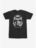 Star Wars Captain Phasma Distressed Helmet T-Shirt, BLACK, hi-res
