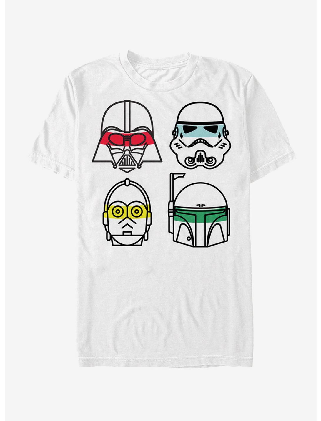 Star Wars Character Lines T-Shirt, WHITE, hi-res