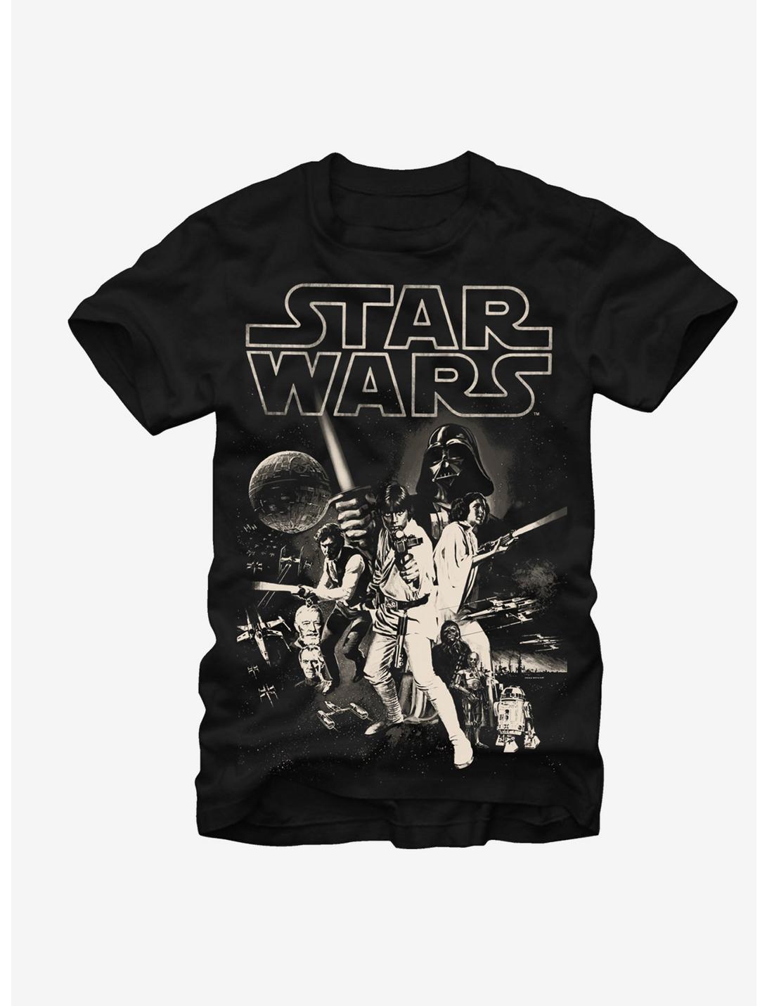 Star Wars Classic Poster T-Shirt, BLACK, hi-res