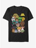 Star Wars Cute Cartoon Character Group T-Shirt, BLACK, hi-res