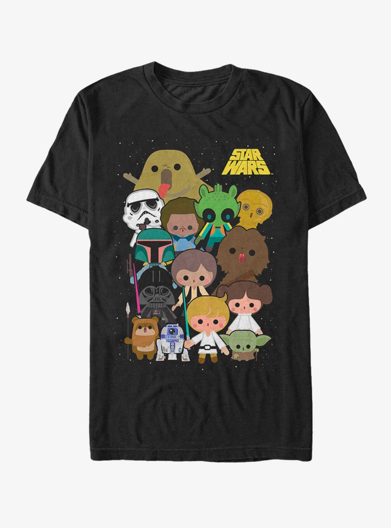 Star Wars Cute Cartoon Character Group T-Shirt, , hi-res