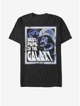 Star Wars Darth Vader Best Papa in the Galaxy Window T-Shirt, BLACK, hi-res
