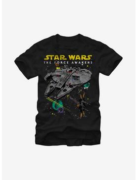 Star Wars Episode VII The Force Awakens Millennium Falcon and X-Wing T-Shirt, , hi-res