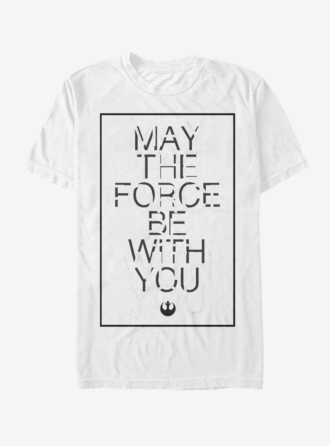 Star Wars Force With You Block T-Shirt, WHITE, hi-res