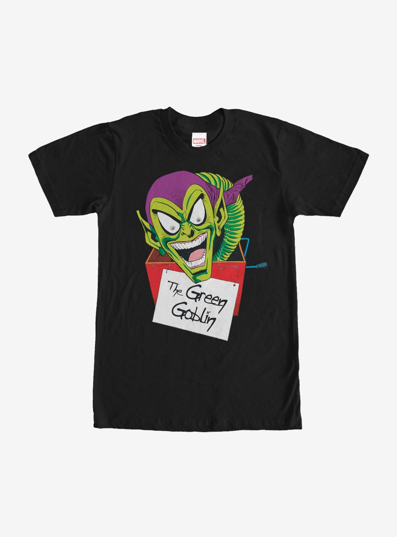 Marvel Green Goblin Cartoon T-Shirt, BLACK, hi-res