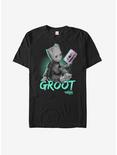Marvel Guardians of Galaxy Vol. 2 Groot Mix Tape T-Shirt, BLACK, hi-res