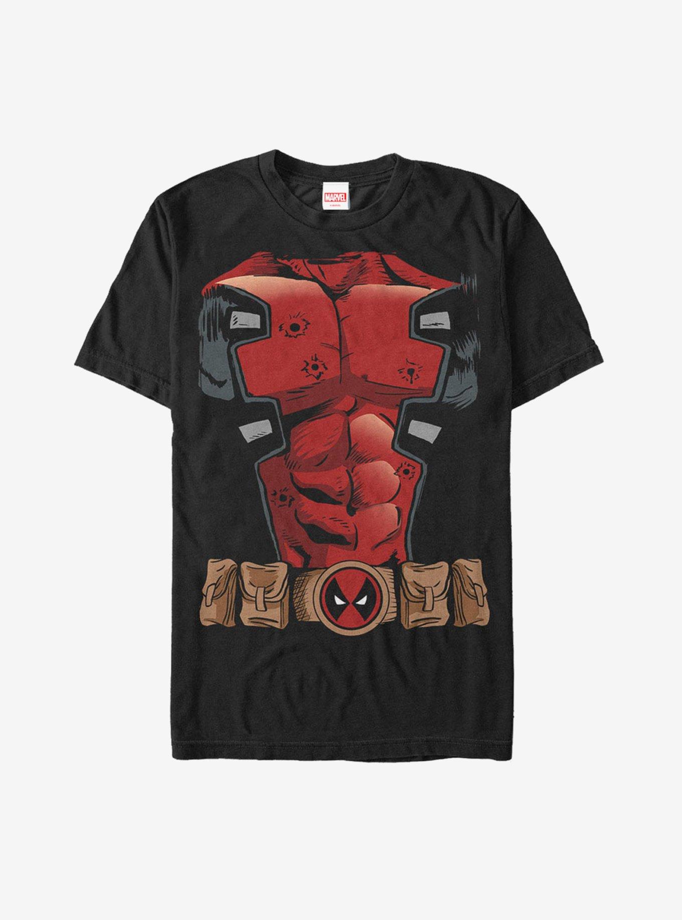 Marvel Halloween Deadpool Costume T-Shirt - BLACK | Hot Topic