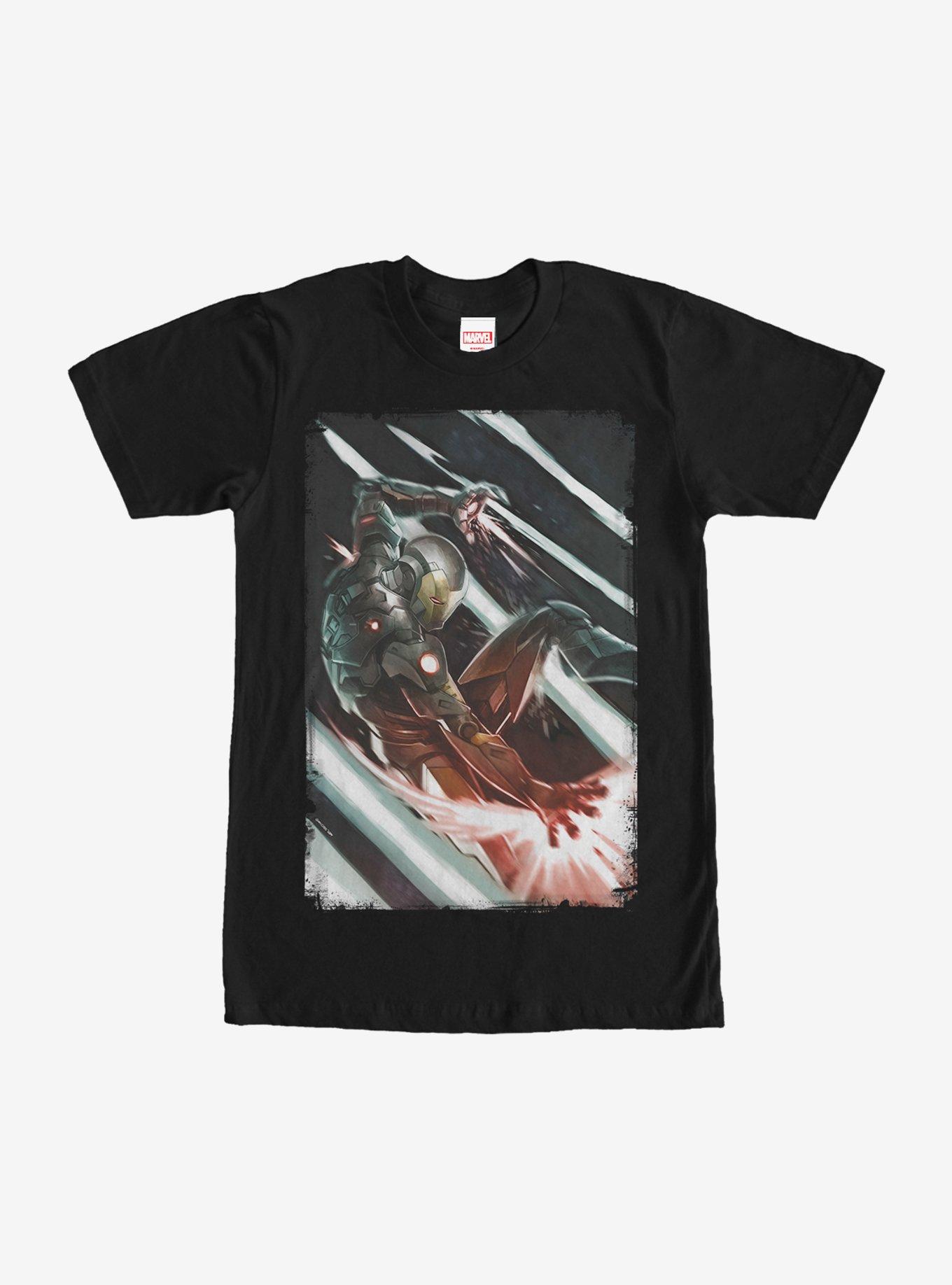 Marvel Iron Man Repulsor Rays T-Shirt, BLACK, hi-res