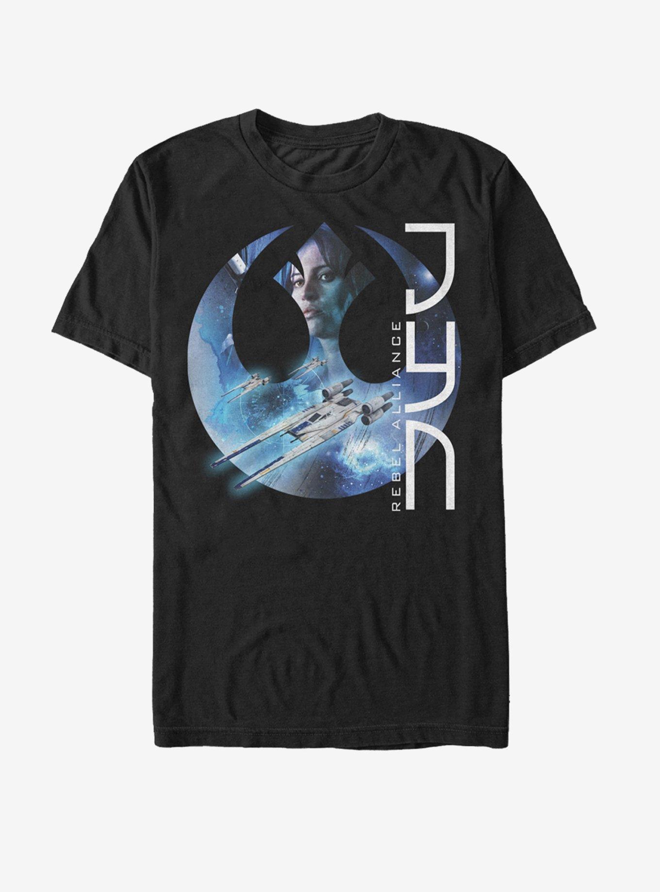 Star Wars Jyn Rebel Alliance T-Shirt, BLACK, hi-res