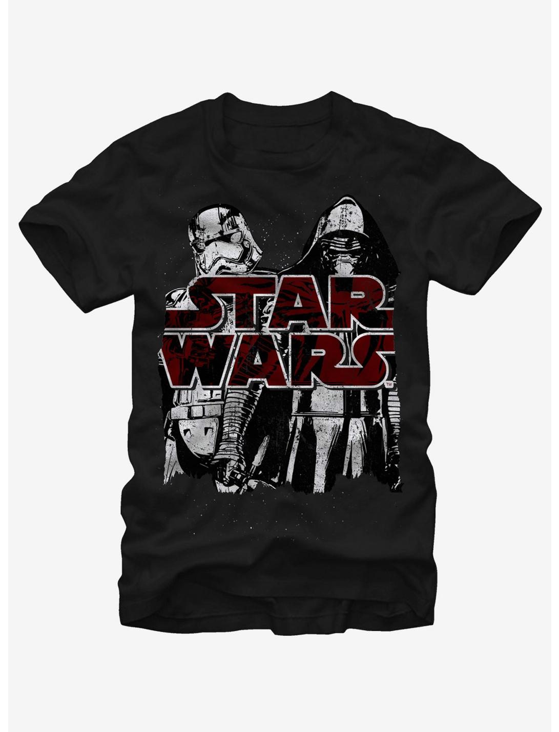 Plus Size Star Wars Kylo Ren and Captain Phasma T-Shirt, BLACK, hi-res