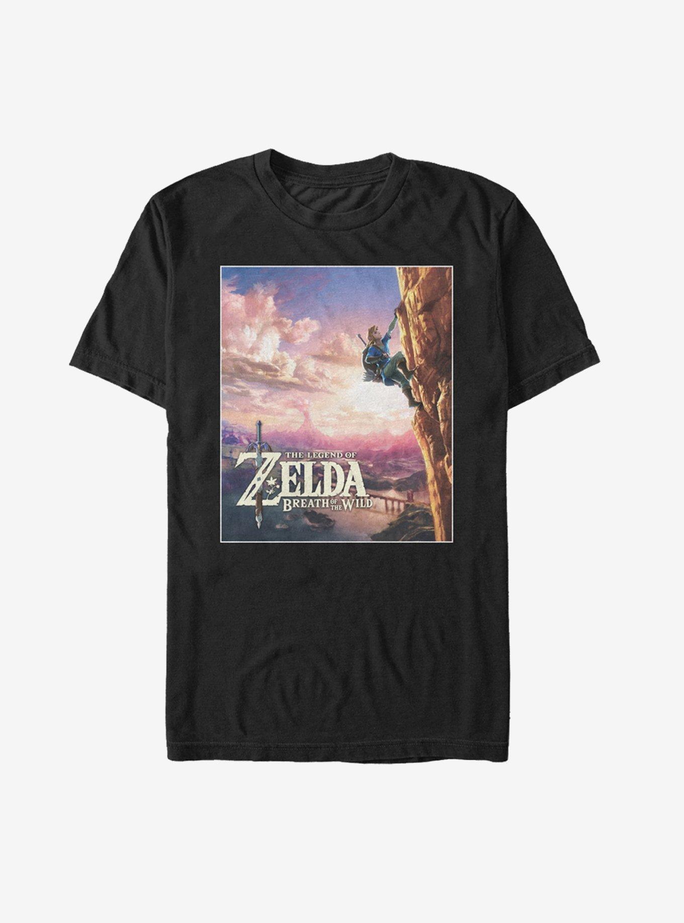 Nintendo Legend of Zelda Breath of the Wild Sunset T-Shirt, BLACK, hi-res