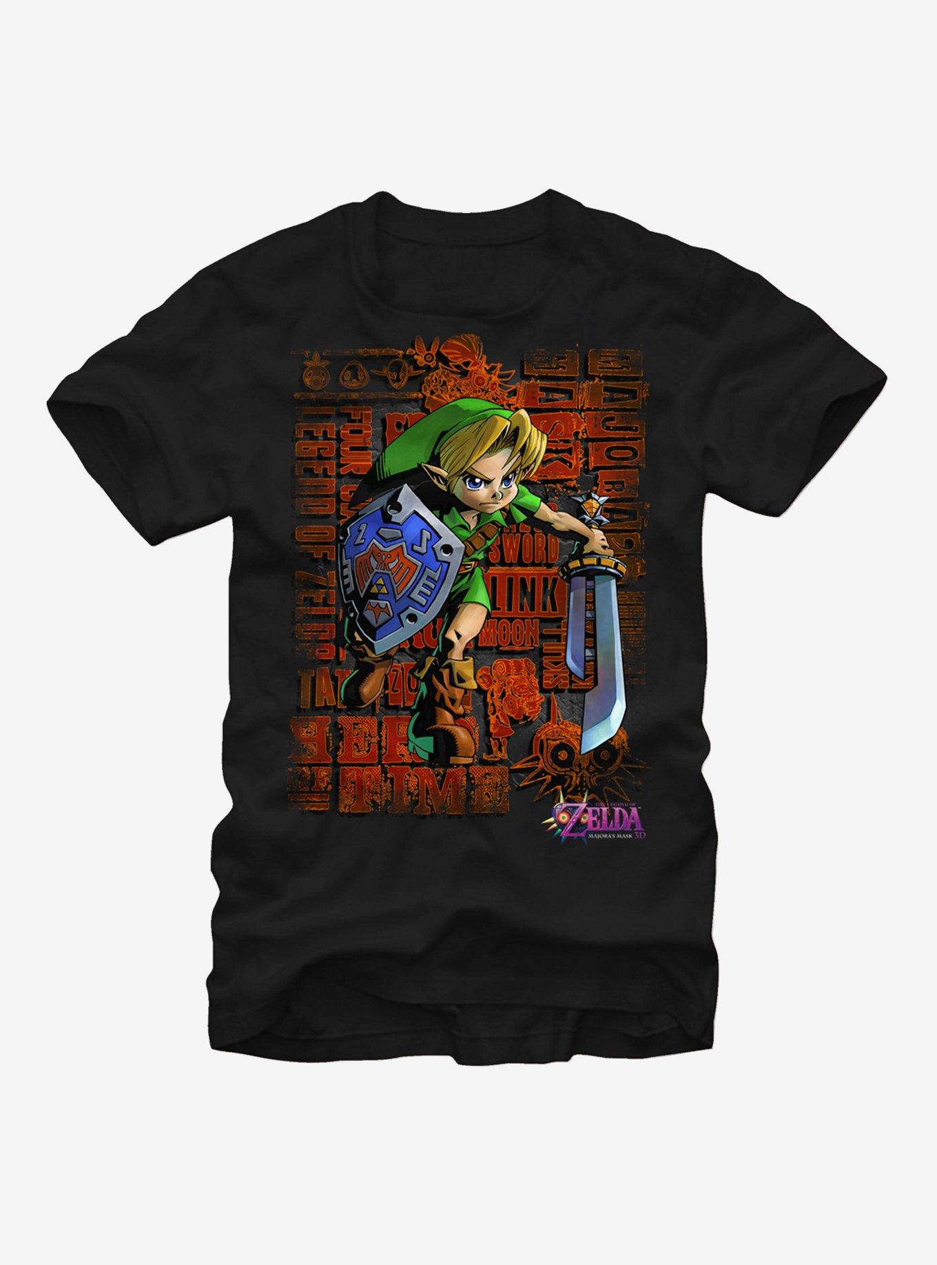 Nintendo Legend of Zelda Link Dash T-Shirt, BLACK, hi-res