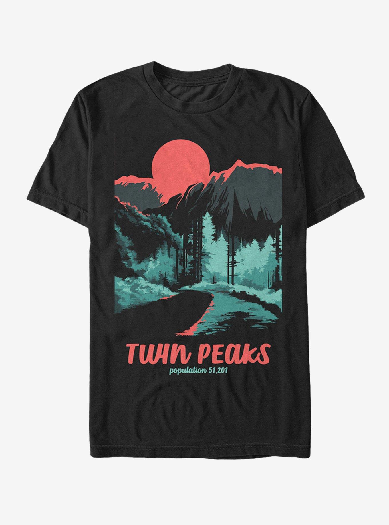 Twin Peaks Population T-Shirt, BLACK, hi-res