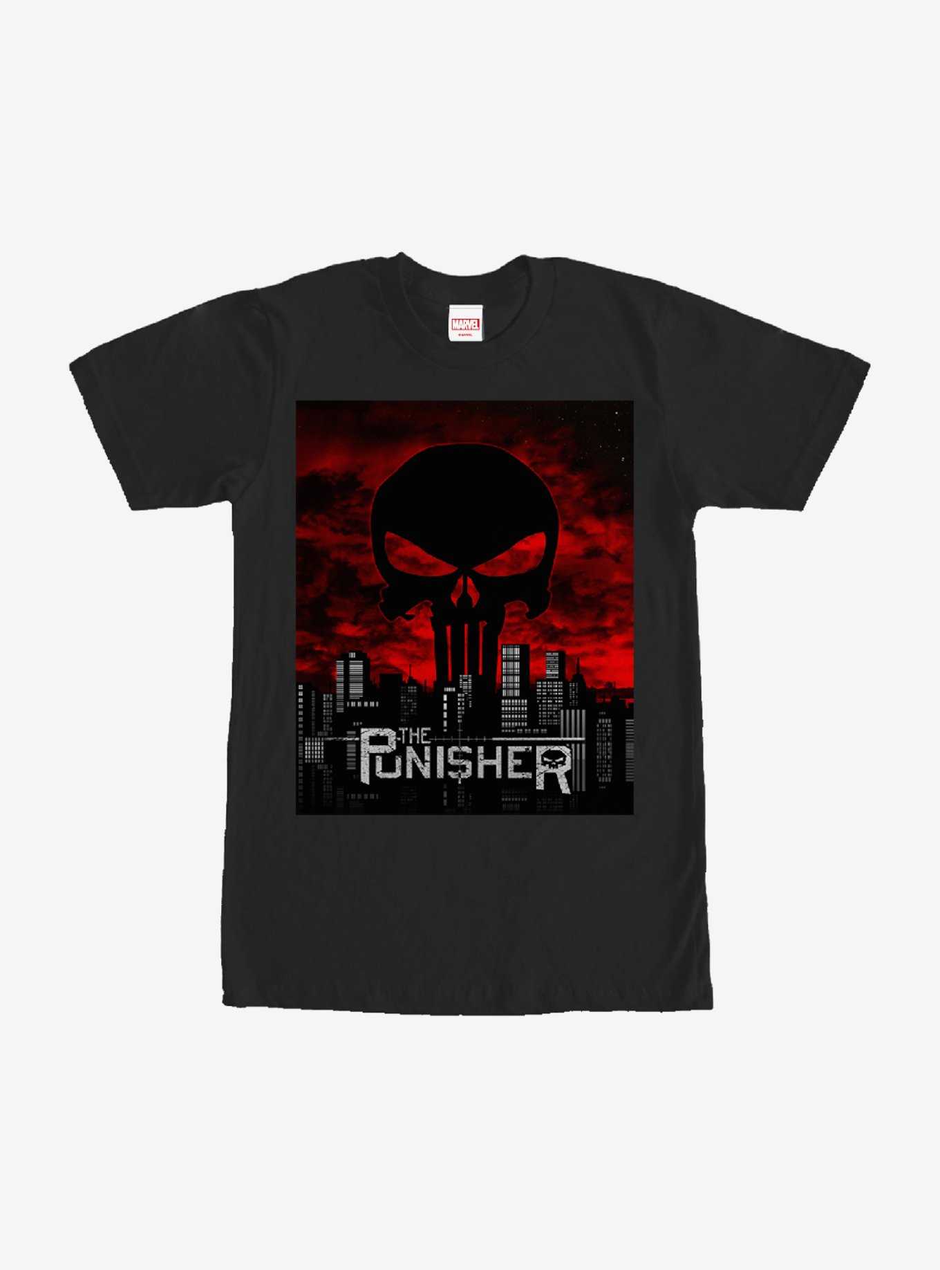 Marvel The Punisher Skyline T-Shirt, , hi-res