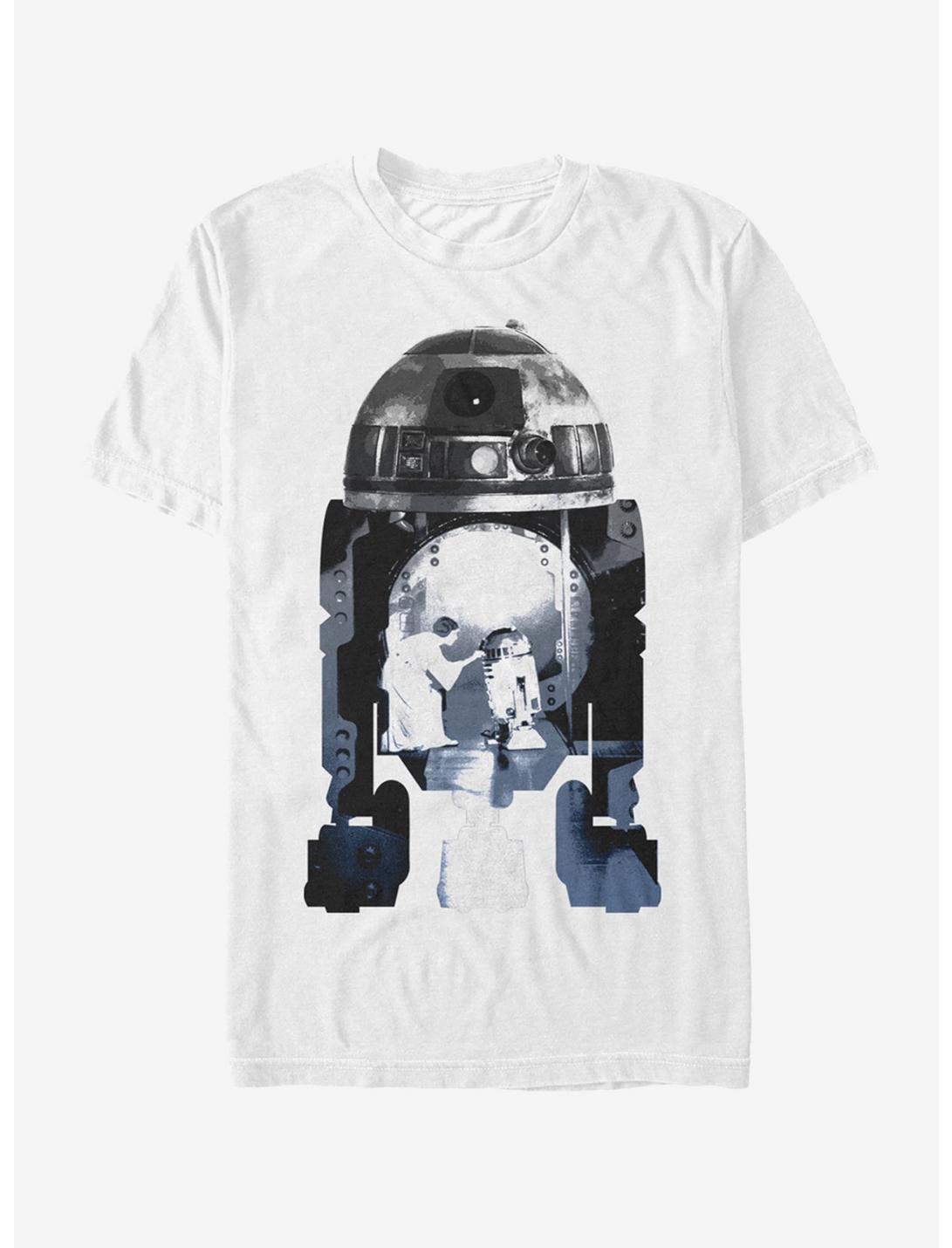 Star Wars R2D2 Holographic Projector T-Shirt, WHITE, hi-res