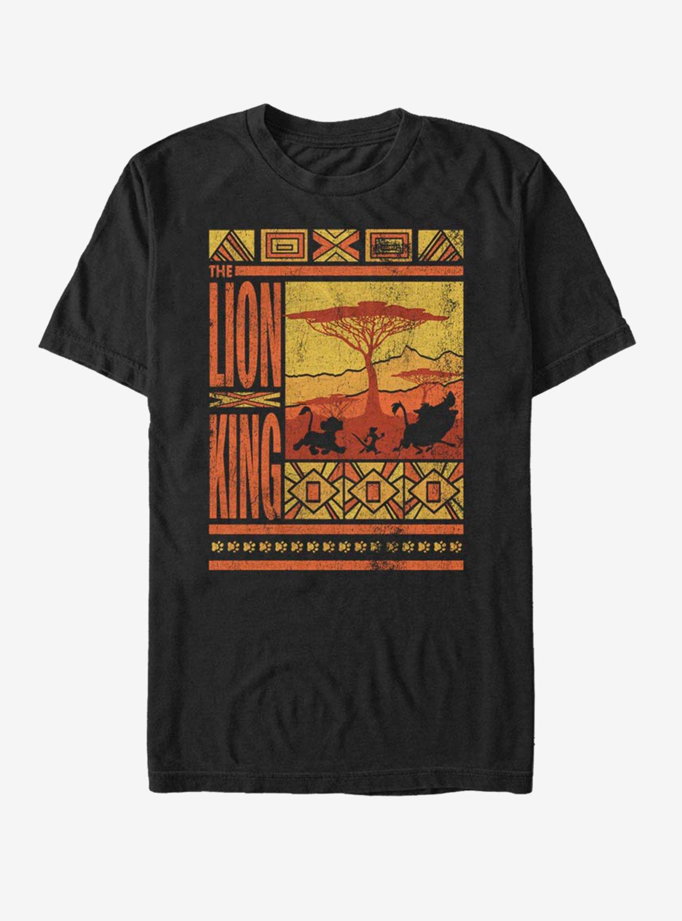 Disney The Lion King Savannah Landscape Logo T-Shirt, BLACK, hi-res