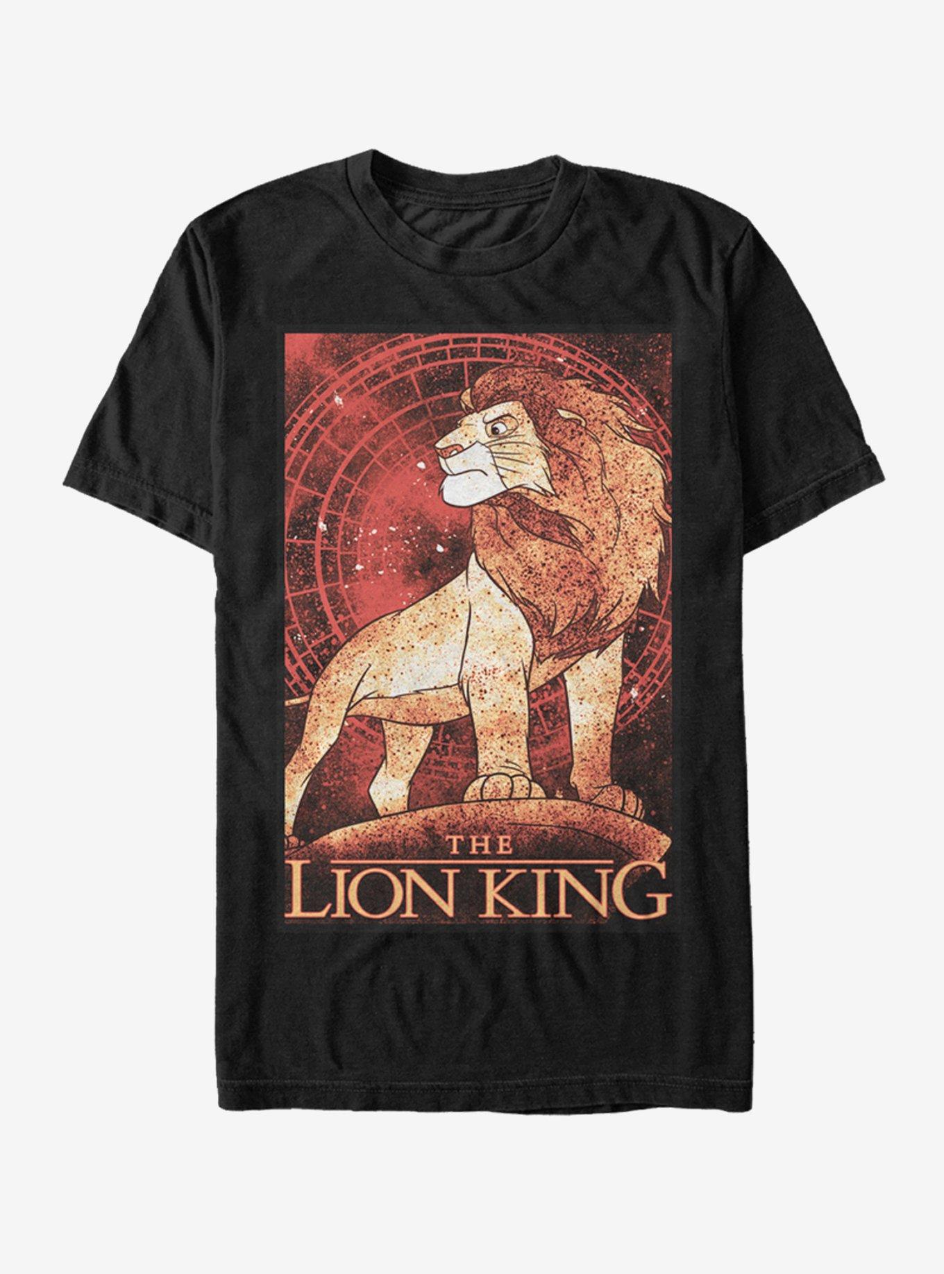 Lion King Simba Art T-Shirt, BLACK, hi-res