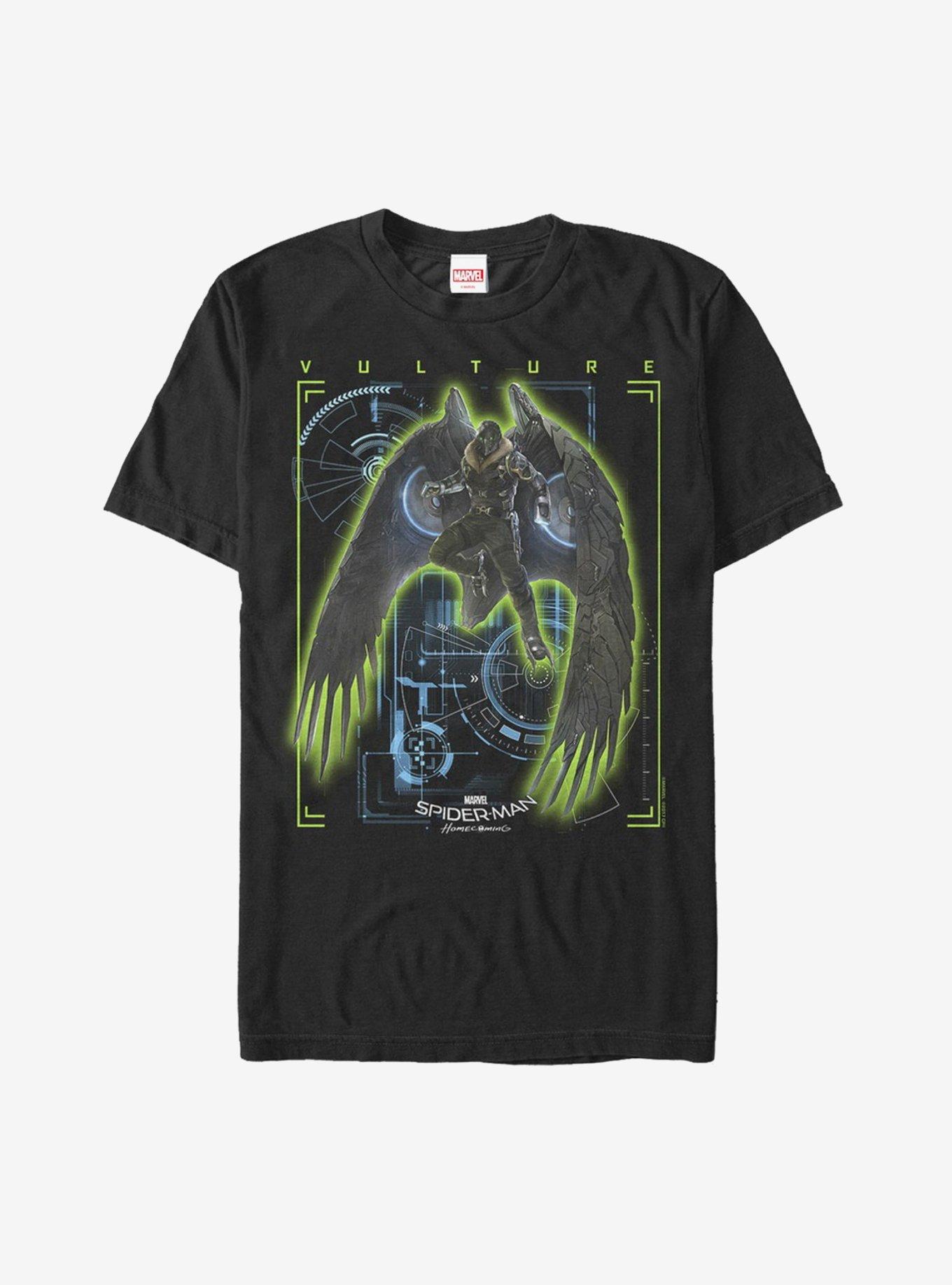 Marvel Spider-Man Homecoming Vulture Schematics T-Shirt, BLACK, hi-res