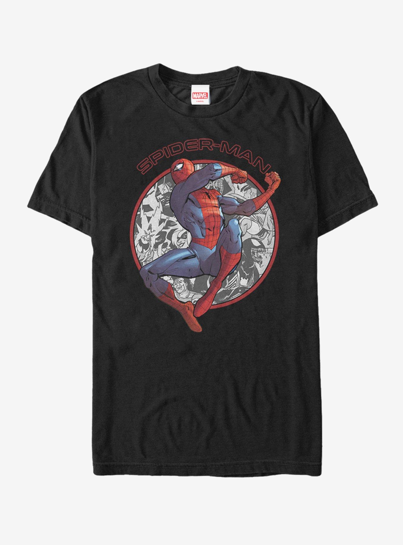 Marvel Spider-Man Villain Circle T-Shirt, BLACK, hi-res