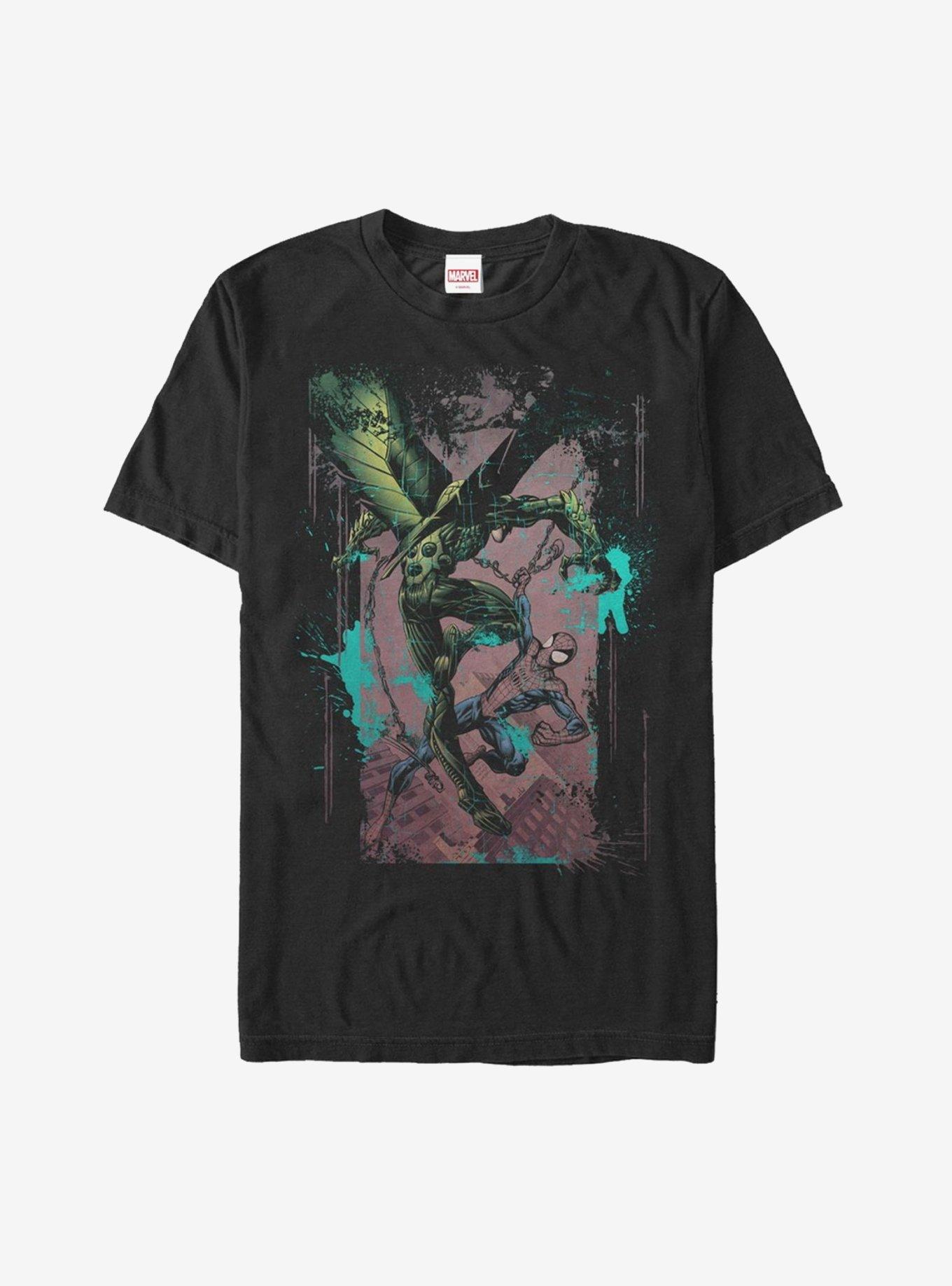 Marvel Spider-Man vs. The Vulture T-Shirt, BLACK, hi-res