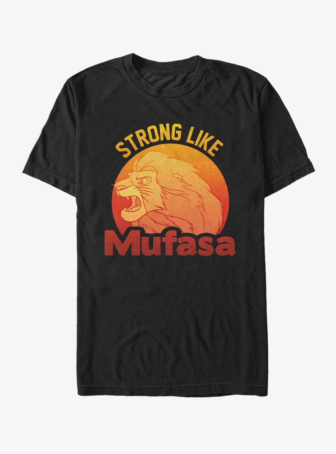 Disney The Lion King Simba Strong Like Mufasa T-Shirt, BLACK, hi-res