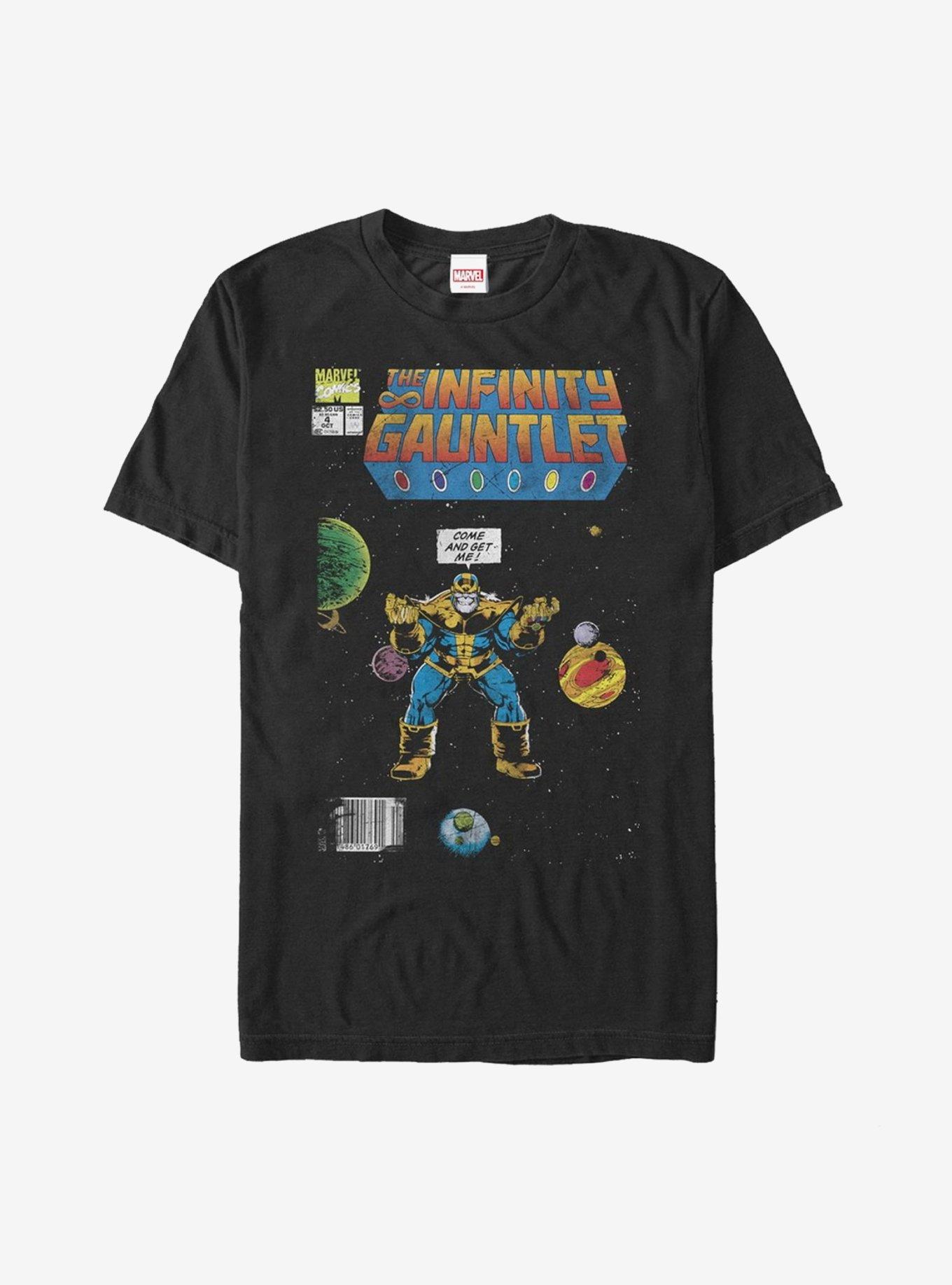 Marvel Thanos Infinity Comic Book T-Shirt - BLACK |
