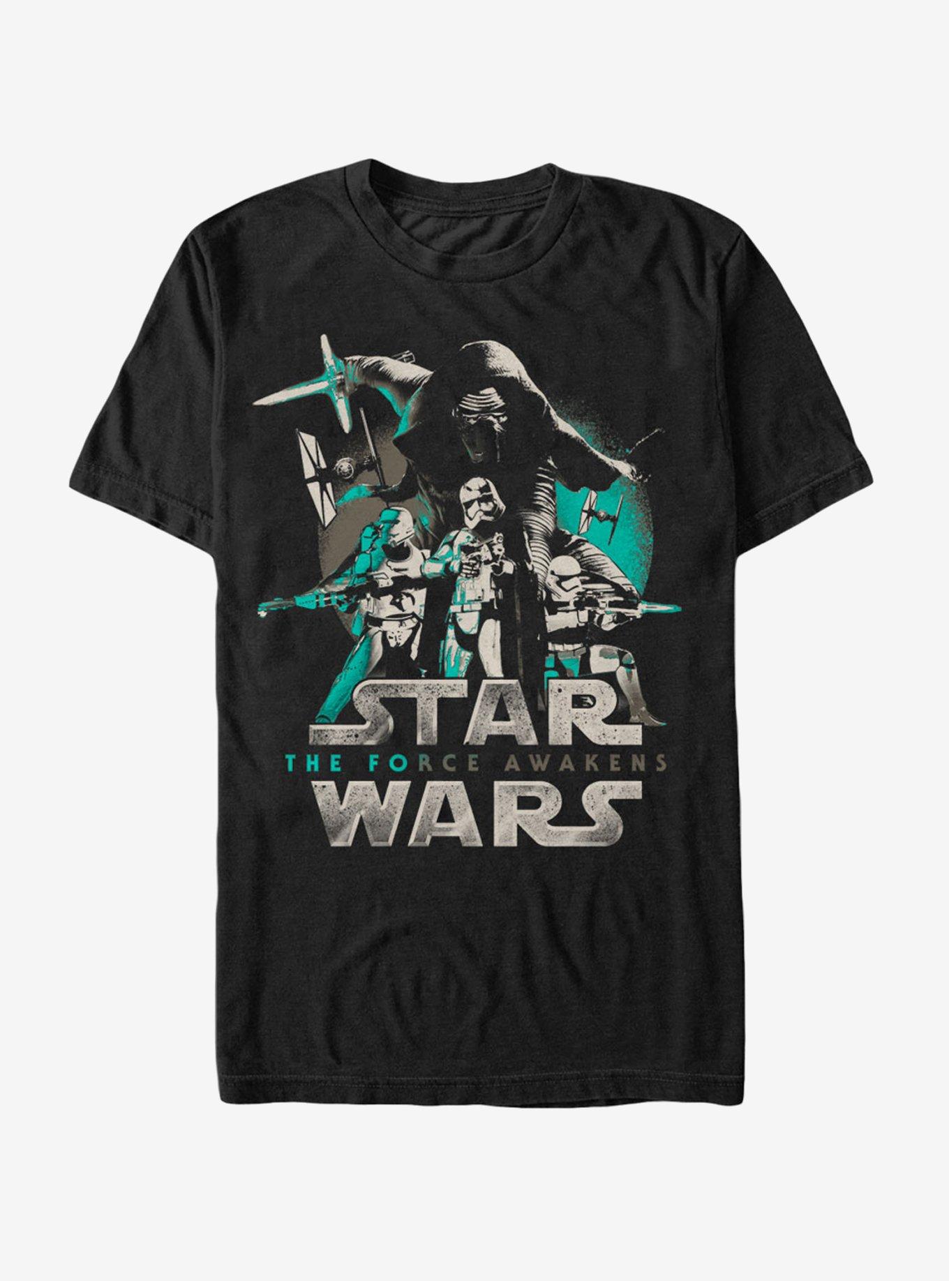 Star Wars The First Order Attacks T-Shirt, BLACK, hi-res