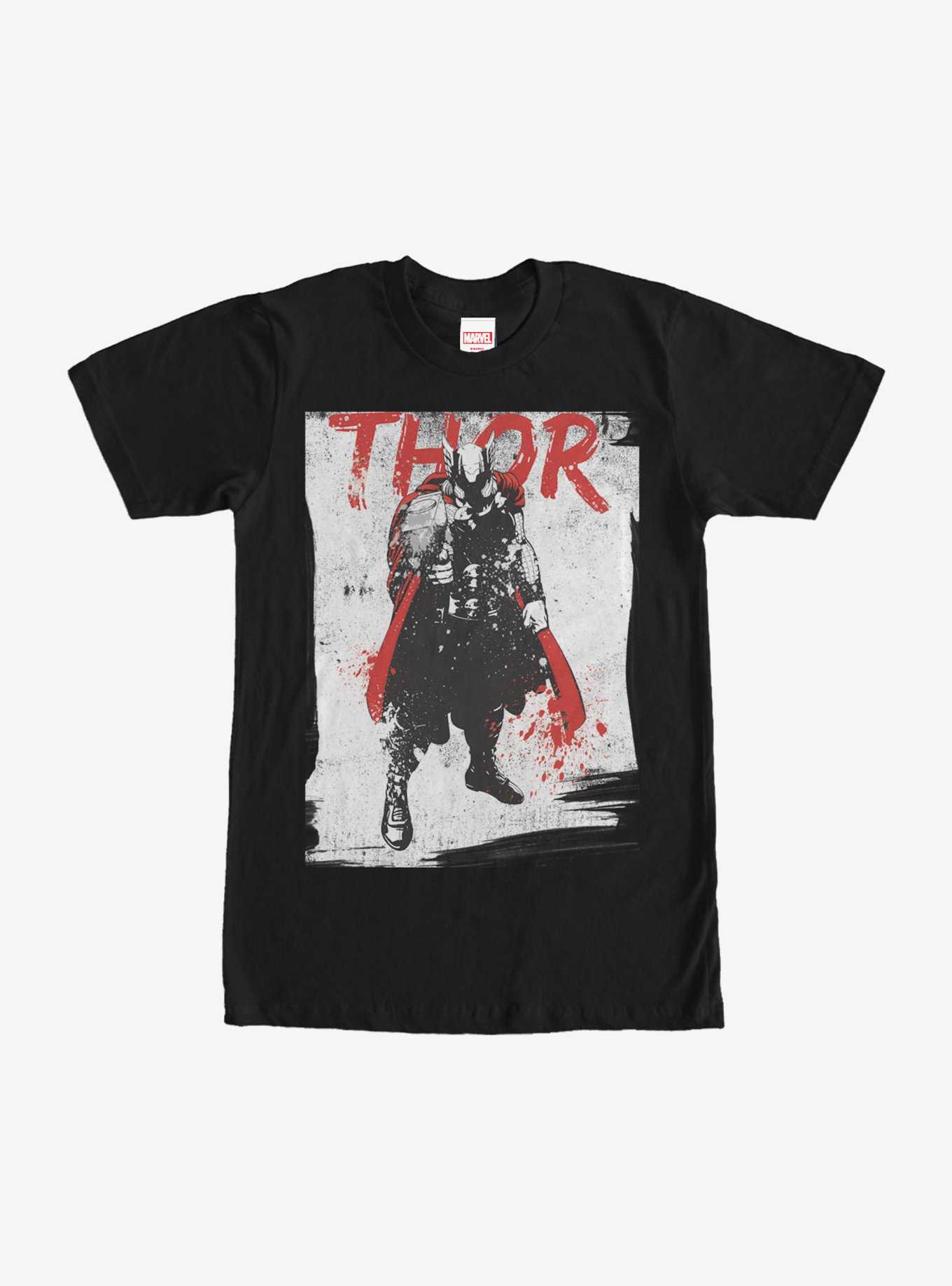 Marvel Thor Paint Splatter Print T-Shirt, , hi-res