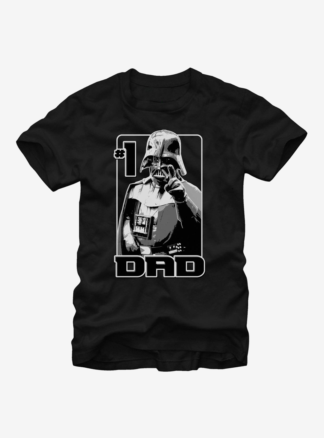 Star Wars Vader Number One Dad T-Shirt, BLACK, hi-res