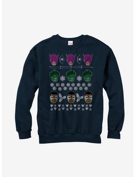 Marvel Avengers Ugly Christmas Sweater Girls Sweatshirt, , hi-res