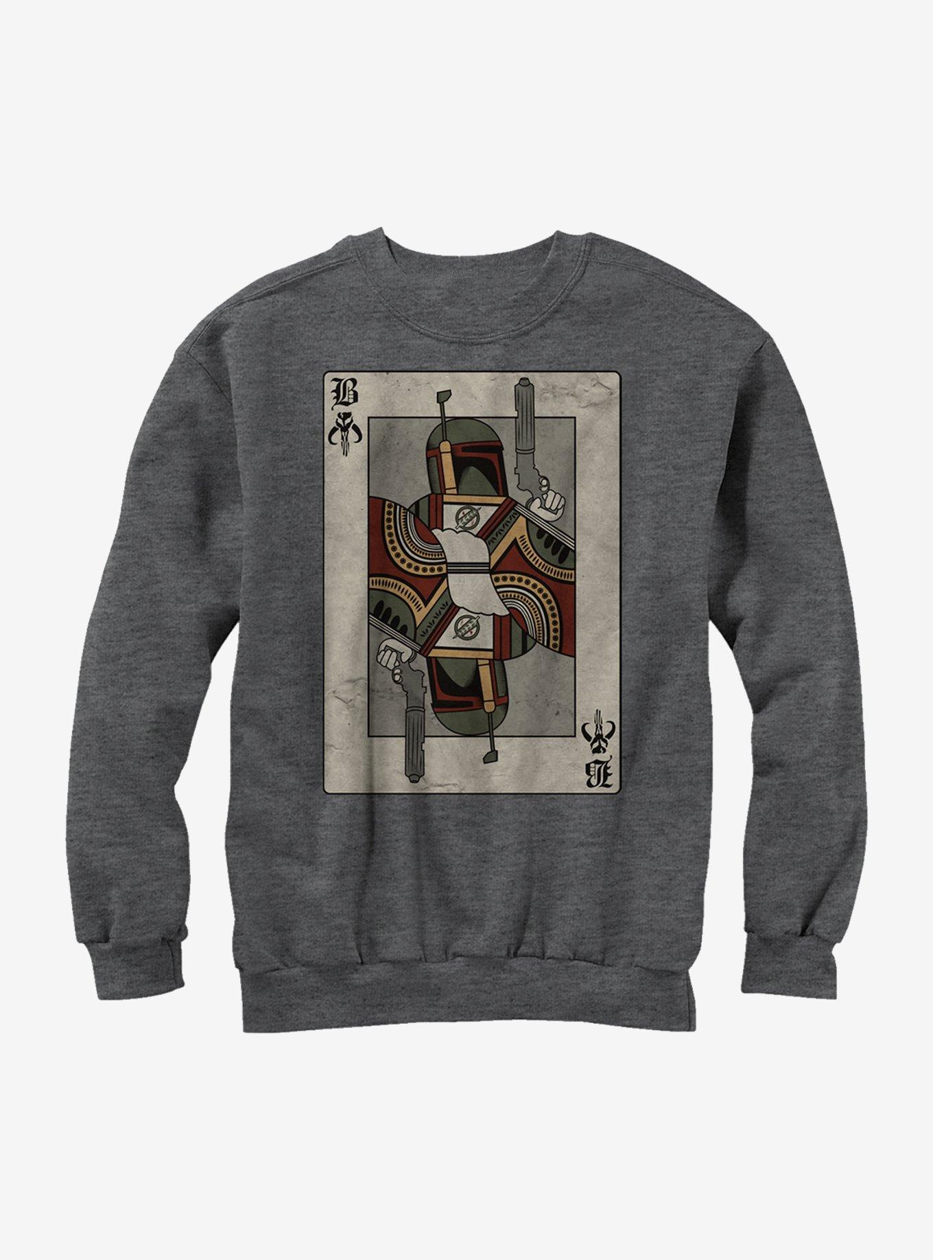 Star Wars Boba Fett Playing Card Sweatshirt, , hi-res