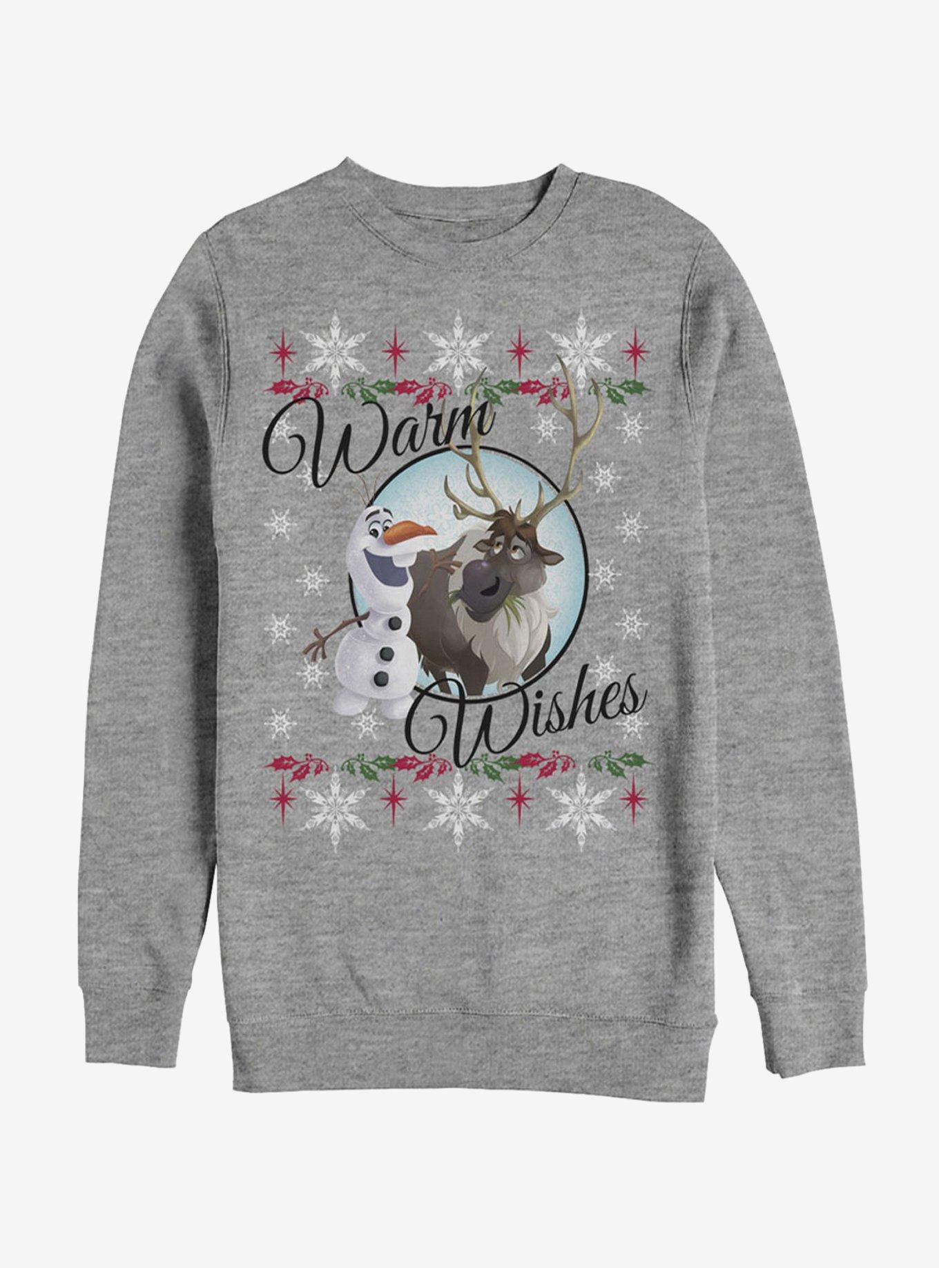 Frozen Christmas Warm Wishes Girls Sweatshirt, , hi-res