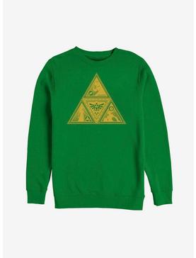 Plus Size Nintendo Legend of Zelda Triforce Silhouette Sweatshirt, , hi-res