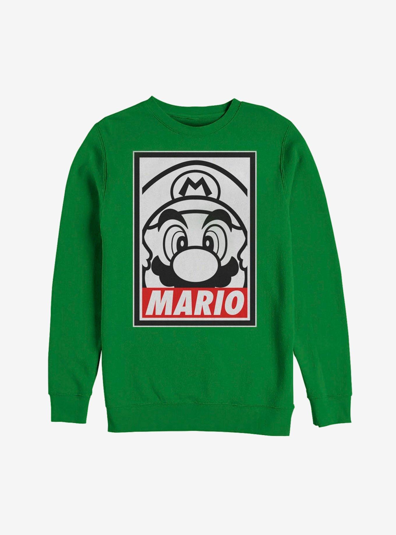 Nintendo Mario Close Up Sweatshirt, KELLY, hi-res