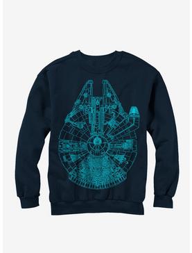 Star Wars Millennium Falcon Outline Sweatshirt, , hi-res