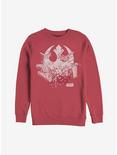 Star Wars Rebel Ship Splinter Sweatshirt, RED, hi-res