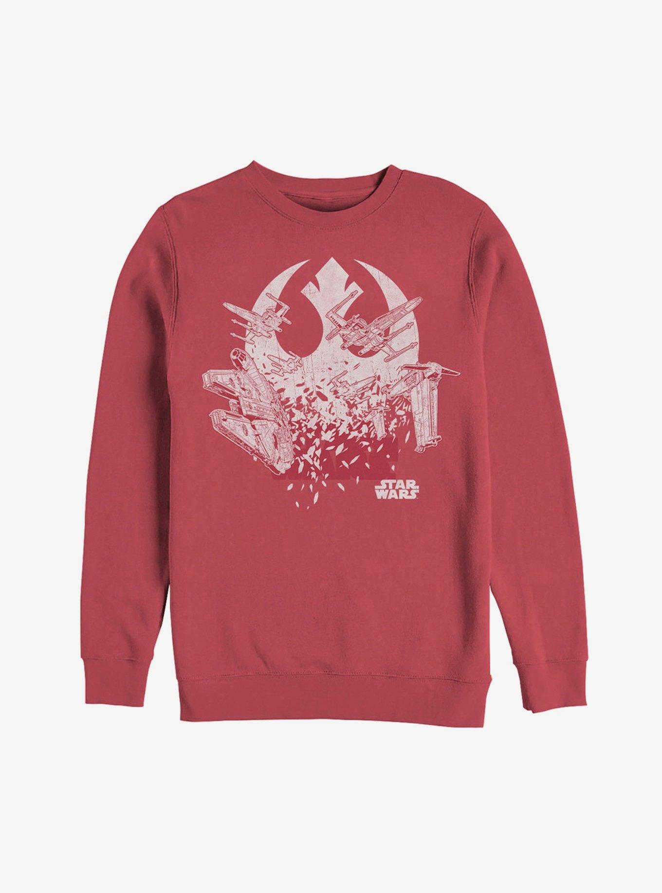 Star Wars Rebel Ship Splinter Sweatshirt, RED, hi-res