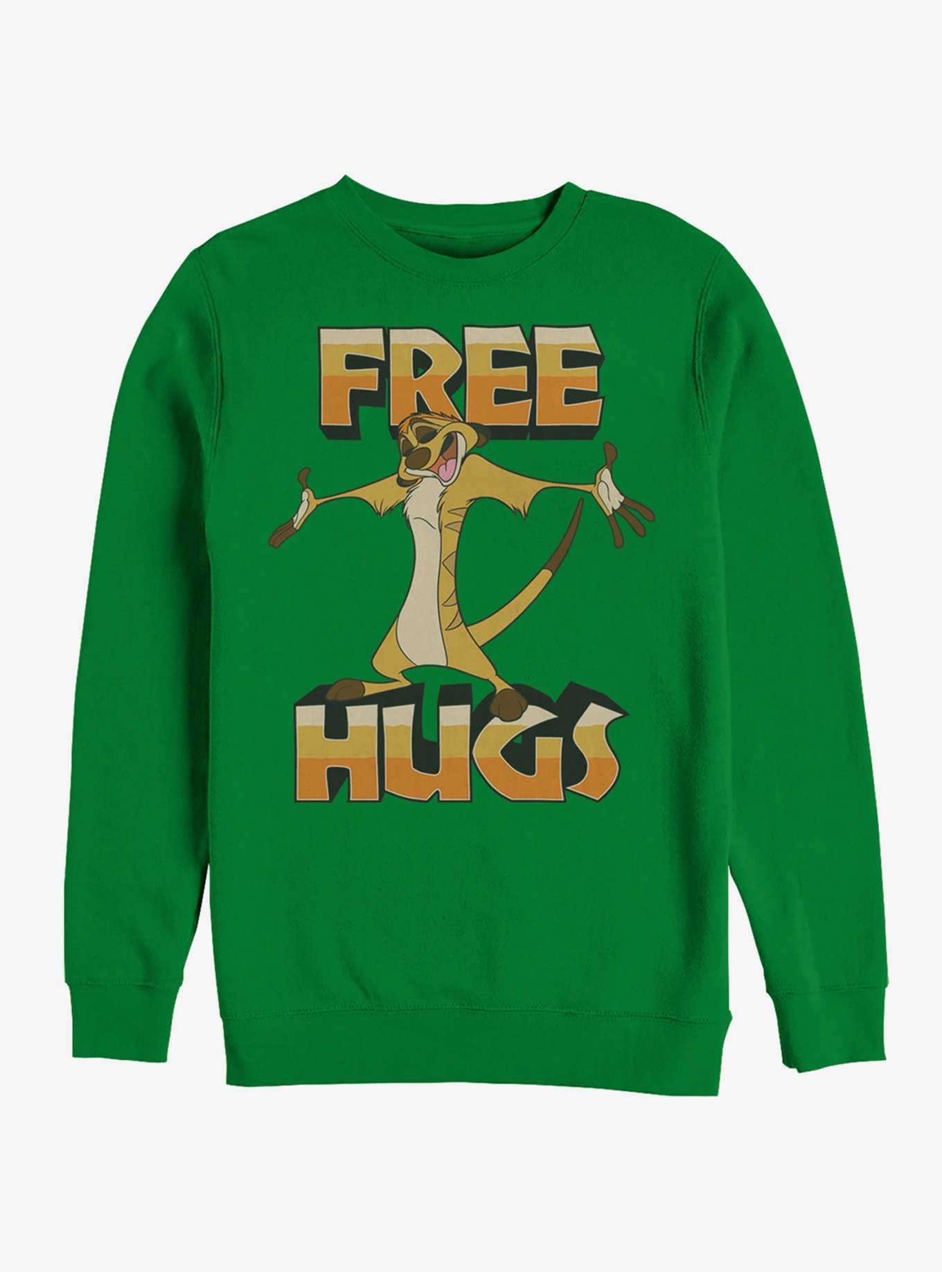 Lion King Timon Free Hugs Sweatshirt, , hi-res