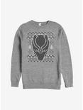 Marvel Ugly Christmas Sweater Black Panther Mask Sweatshirt, ATH HTR, hi-res