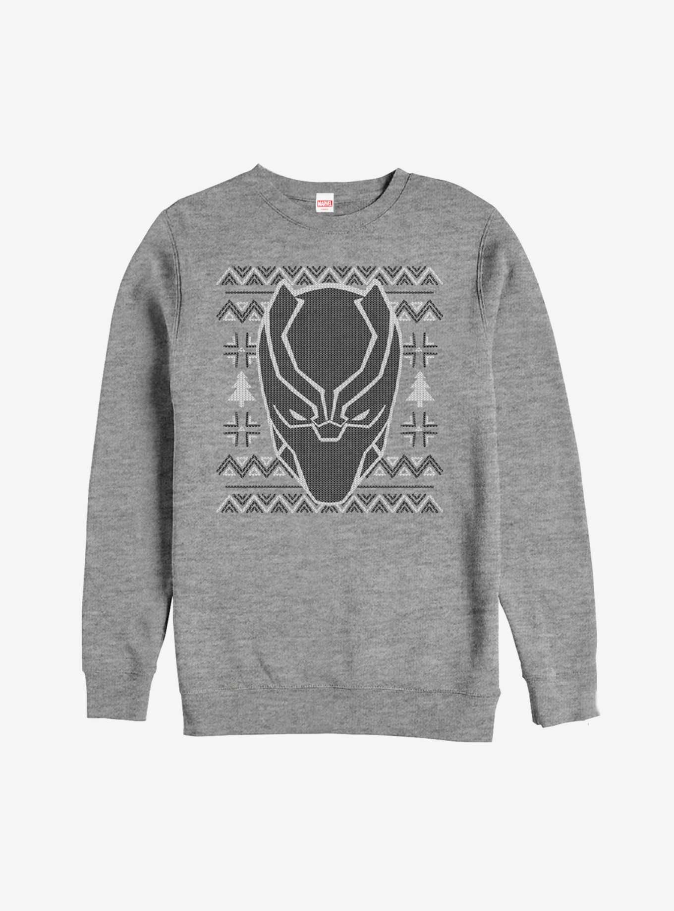 Marvel Ugly Christmas Sweater Black Panther Mask Sweatshirt, , hi-res